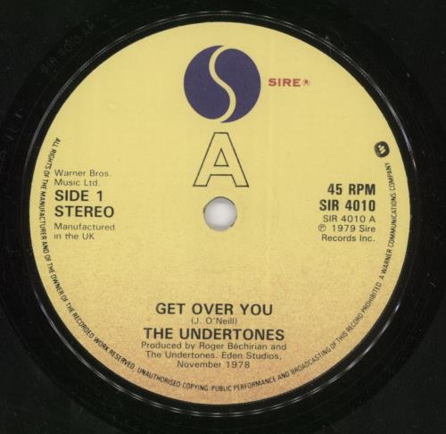 The Undertones Get Over You + Sleeve 7" vinyl single (7 inch record / 45) UK UDT07GE98874