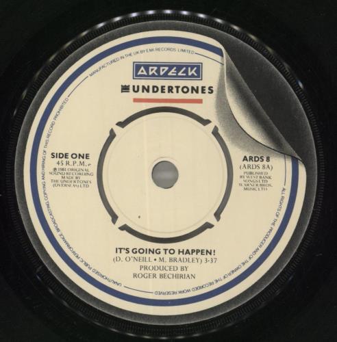 The Undertones It's Going To Happen 7" vinyl single (7 inch record / 45) UK UDT07IT171527