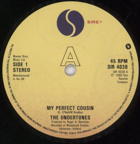 The Undertones My Perfect Cousin - P/S 7" vinyl single (7 inch record / 45) UK UDT07MY72830