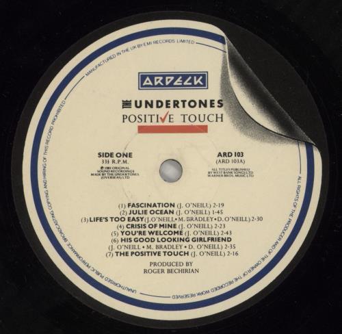 The Undertones Positive Touch vinyl LP album (LP record) UK UDTLPPO681841