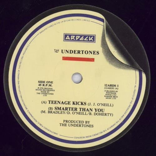 The Undertones Teenage Kicks - VG 12" vinyl single (12 inch record / Maxi-single) UK UDT12TE830097