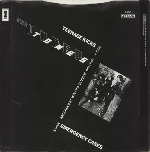 The Undertones Teenage Kicks 7" vinyl single (7 inch record / 45) UK UDT07TE164979