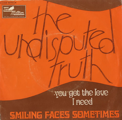 The Undisputed Truth Smiling Faces Sometimes 7" vinyl single (7 inch record / 45) French DPT07SM459747