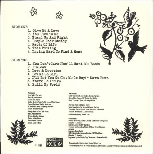 The Uniques Absolutely Rocksteady vinyl LP album (LP record) UK VL9LPAB746325