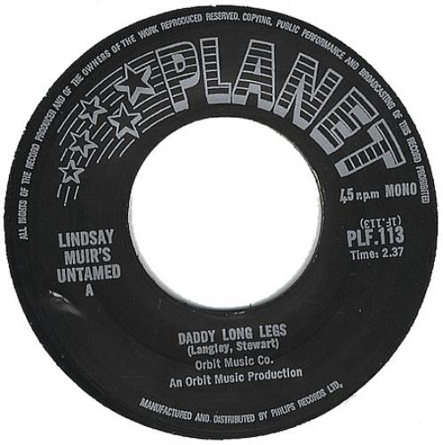 The Untamed Daddy Long Legs 7" vinyl single (7 inch record / 45) UK UNX07DA387581