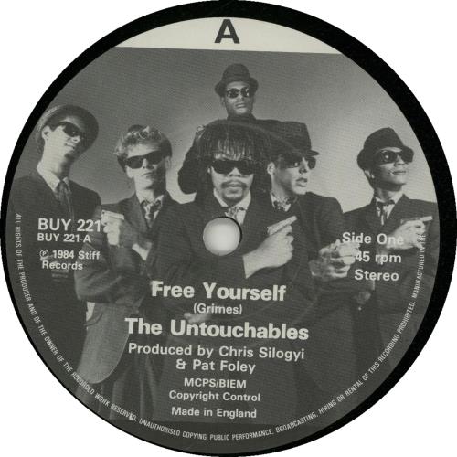 The Untouchables Free Yourself - Band photo sleeve 7" vinyl single (7 inch record / 45) UK UNB07FR655201