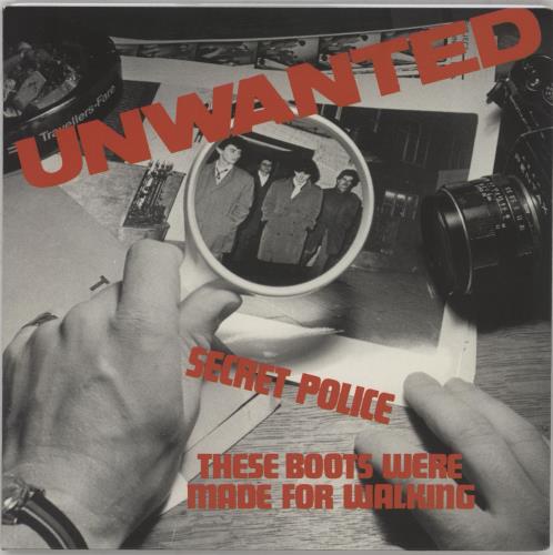 The Unwanted Secret Police - Light Blue Vinyl 7" vinyl single (7 inch record / 45) UK X7P07SE763900