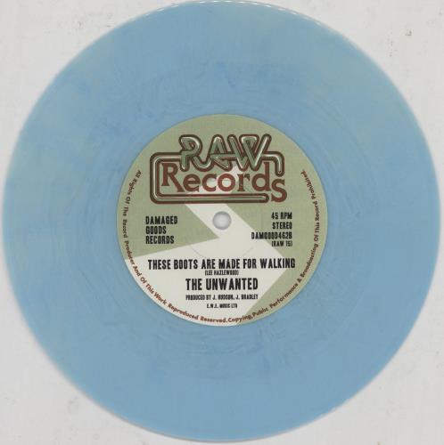 The Unwanted Secret Police - Light Blue Vinyl 7" vinyl single (7 inch record / 45) UK X7P07SE763900