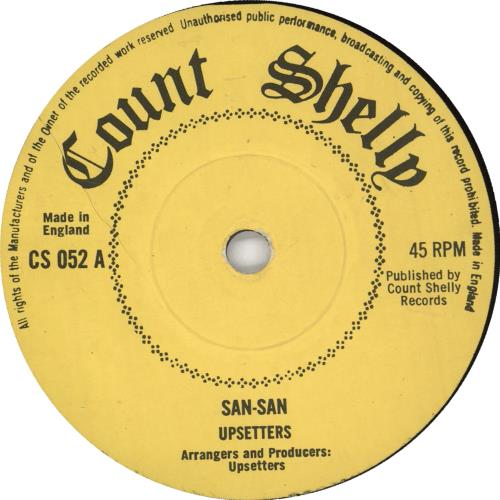 The Upsetters San-San 7" vinyl single (7 inch record / 45) UK TB807SA726876