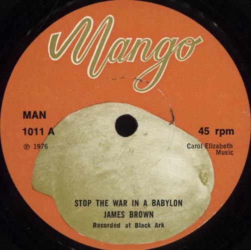 The Upsetters Stop The War In A Babylon / Dub In Peace 7" vinyl single (7 inch record / 45) UK TB807ST705667