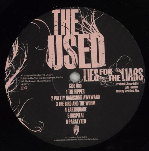 The Used Lies For The Liars vinyl LP album (LP record) US USDLPLI863368