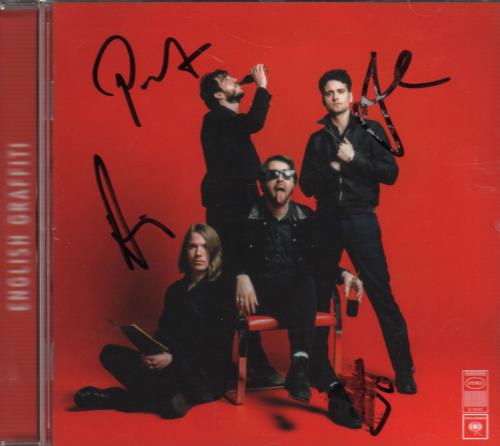 The Vaccines English Graffiti - Autographed CD album (CDLP) UK U2RCDEN661590