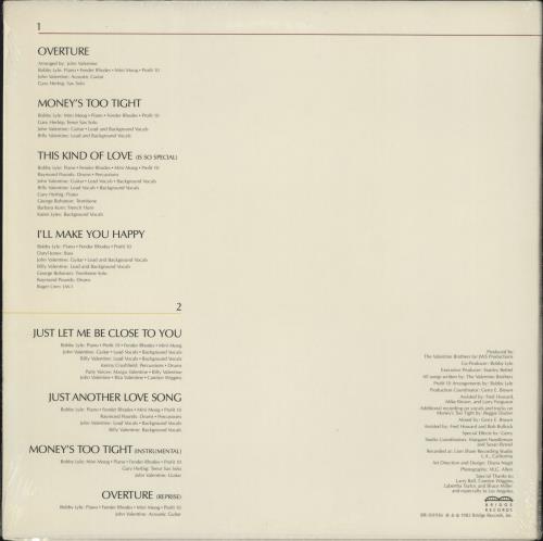 The Valentine Brothers First Take - shrink vinyl LP album (LP record) US 12JLPFI790339