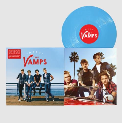 The Vamps Meet The Vamps - Blue Vinyl - Sealed vinyl LP album (LP record) UK TN6LPME833653