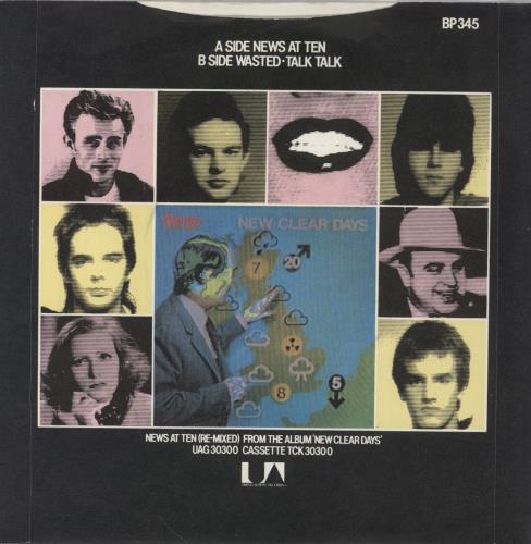 The Vapors News At Ten 7" vinyl single (7 inch record / 45) UK VAP07NE77047