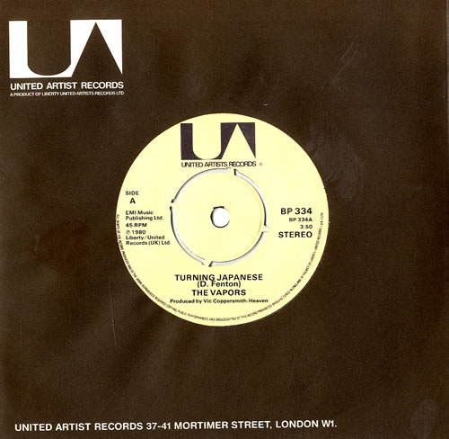 The Vapors Turning Japanese 7" vinyl single (7 inch record / 45) UK VAP07TU559294