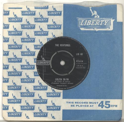 The Ventures Lolita Ya-Ya 7" vinyl single (7 inch record / 45) UK VEN07LO613076