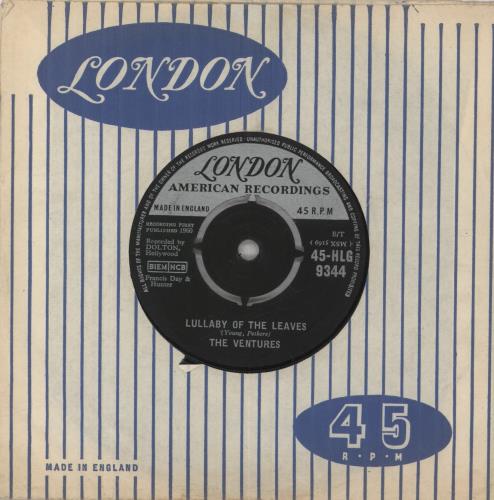 The Ventures Lullaby Of The Leaves 7" vinyl single (7 inch record / 45) UK VEN07LU622451