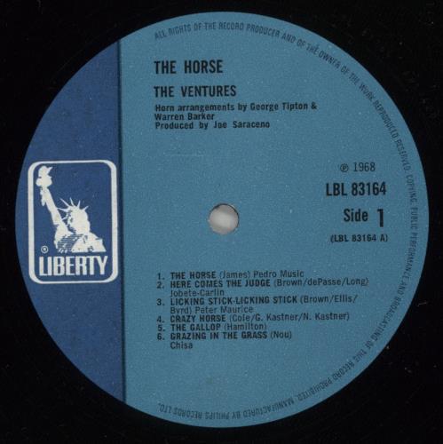 The Ventures The Horse vinyl LP album (LP record) UK VENLPTH880426