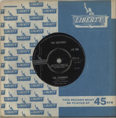 The Ventures The Stranger 7" vinyl single (7 inch record / 45) UK VEN07TH685040