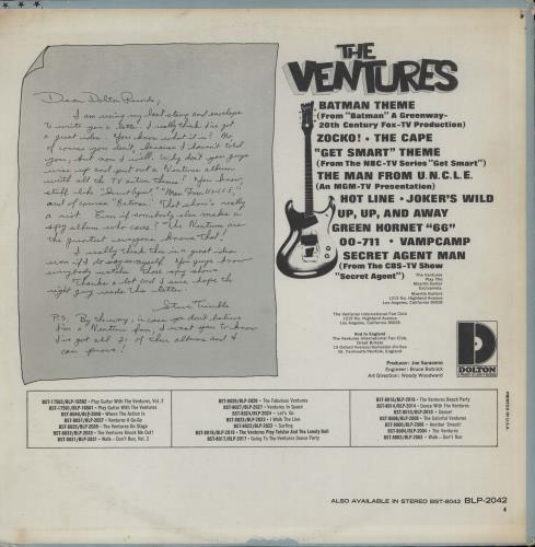 The Ventures The Ventures vinyl LP album (LP record) US VENLPTH756583