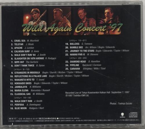 The Ventures Wild Again Concert '97 CD album (CDLP) Japanese VENCDWI690027