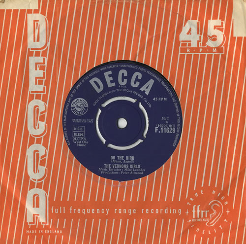 The Vernons Girls Do The Bird 7" vinyl single (7 inch record / 45) UK VRG07DO474571