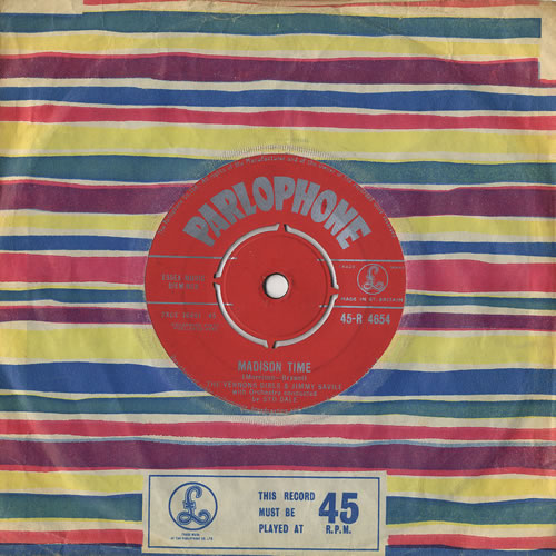 The Vernons Girls Madison Time 7" vinyl single (7 inch record / 45) UK VRG07MA491537