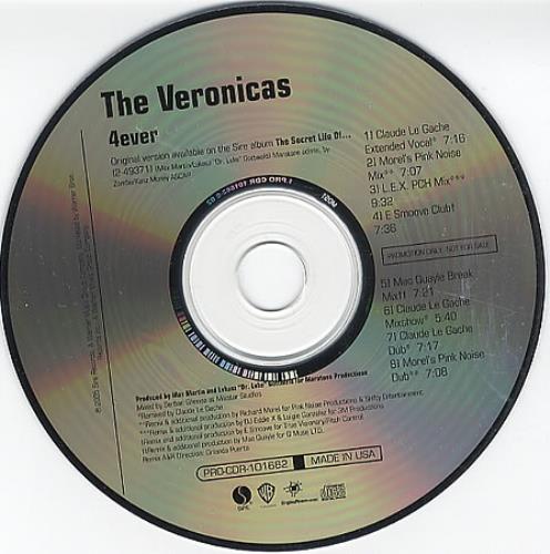 The Veronicas 4ever CD single (CD5 / 5") US TVCC5EV364372