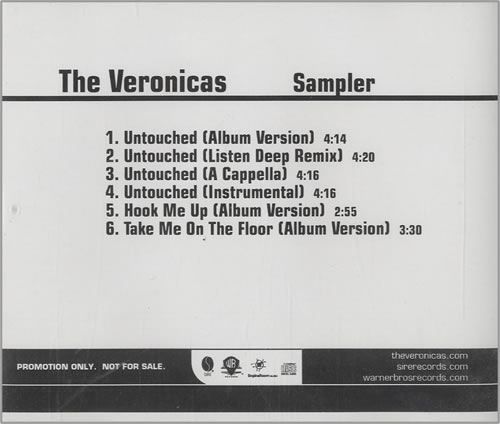 The Veronicas 'Hook Me Up' Sampler CD single (CD5 / 5") US TVCC5HO449992