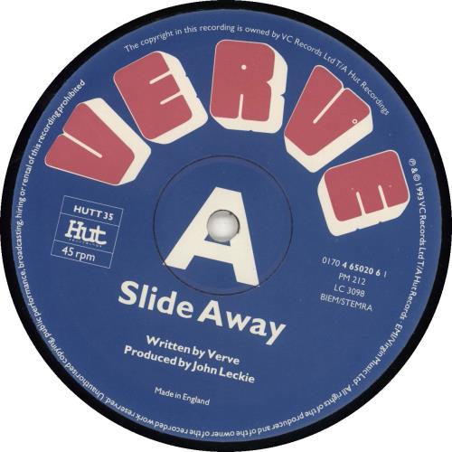 The Verve Slide Away 12" vinyl single (12 inch record / Maxi-single) UK VVE12SL89890