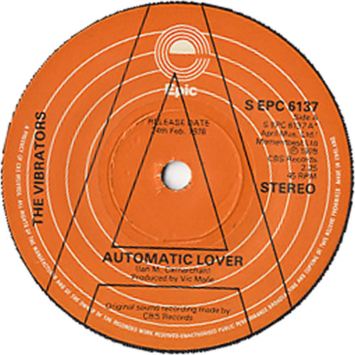 The Vibrators Automatic Lover - P/S 7" vinyl single (7 inch record / 45) UK VIB07AU594449