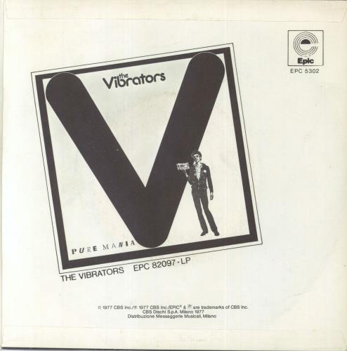 The Vibrators Baby Baby 7" vinyl single (7 inch record / 45) Italian VIB07BA818429