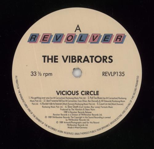 The Vibrators Vicious Circle vinyl LP album (LP record) German VIBLPVI799434