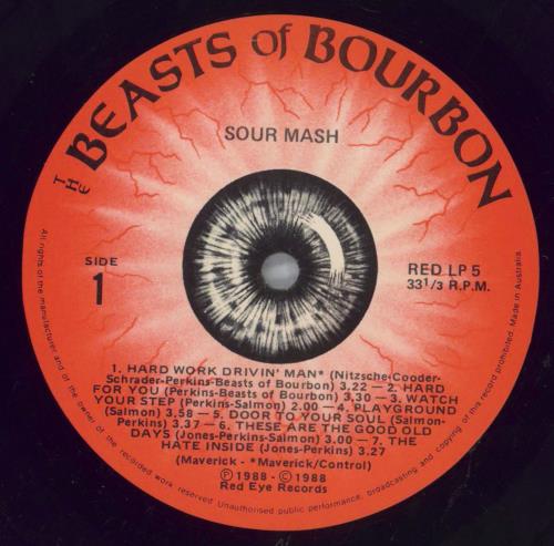 The Victims Sour Mash vinyl LP album (LP record) Australian Y2-LPSO825818