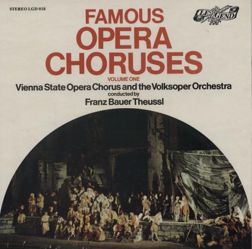 The Vienna State Orchestra Famous Opera Choruses vinyl LP album (LP record) UK X8TLPFA754237
