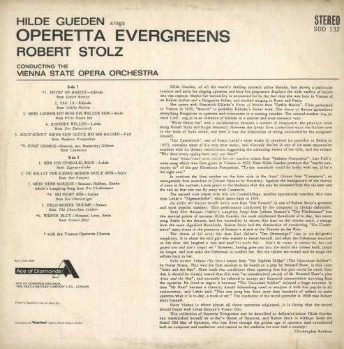 The Vienna State Orchestra Operetta Evergreens vinyl LP album (LP record) UK X8TLPOP744071