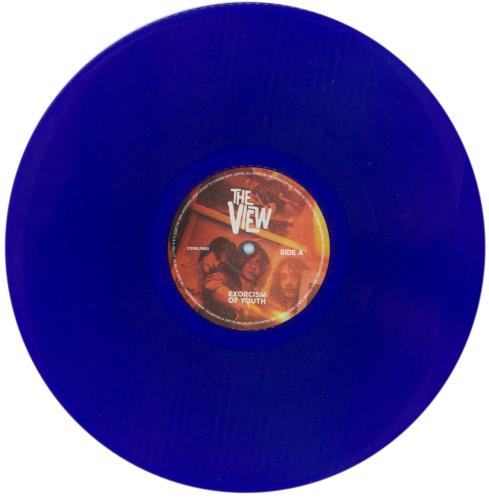 The View Exorcism Of Youth - Blue Vinyl - Assai Records - Autographed vinyl LP album (LP record) UK TVWLPEX870285
