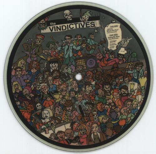 The Vindictives Eating Me Alive 7" vinyl picture disc (7 inch picture disc single) US 9H37PEA871518