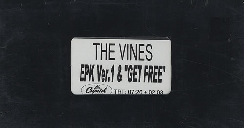 The Vines EPK & Get Free video (VHS or PAL or NTSC) US VNEVIEP410100
