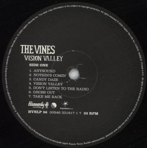 The Vines Vision Valley vinyl LP album (LP record) UK VNELPVI353768