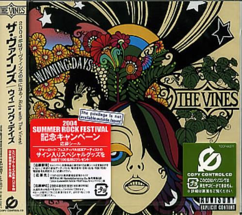 The Vines Winning Days CD album (CDLP) Japanese VNECDWI273372