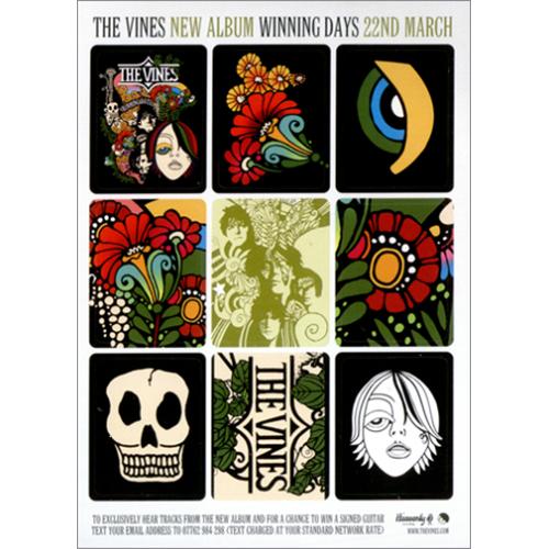 The Vines Winning Days handbill UK VNEHBWI414316
