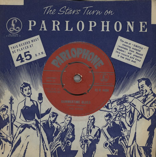 The Vipers Skiffle Group Summertime Blues 7" vinyl single (7 inch record / 45) UK U8307SU570230