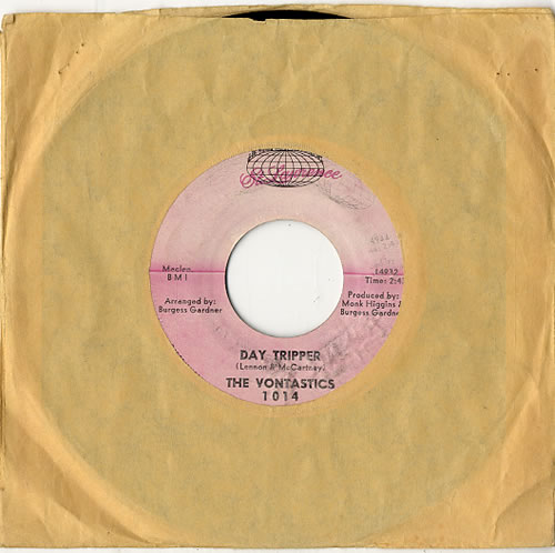 The Vontastics Day Tripper 7" vinyl single (7 inch record / 45) US W2J07DA616707