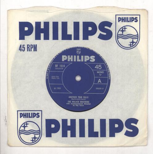 The Walker Brothers Another Tear Falls - Solid 7" vinyl single (7 inch record / 45) UK TWB07AN737660