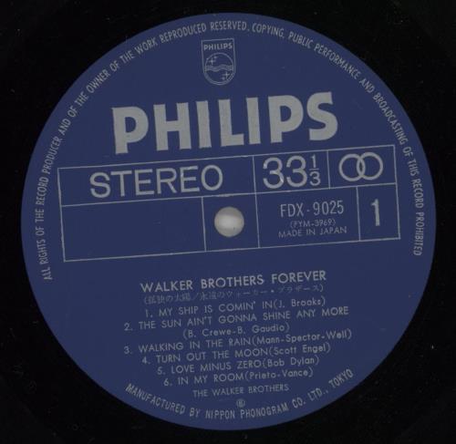 The Walker Brothers Forever 2-LP vinyl record set (Double LP Album) Japanese TWB2LFO209858