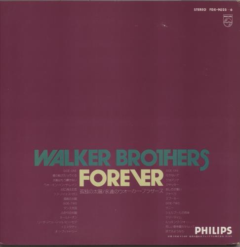 The Walker Brothers Forever 2-LP vinyl record set (Double LP Album) Japanese TWB2LFO209858