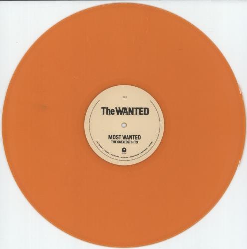 The Wanted Most Wanted (The Greatest Hits) - Orange Vinyl vinyl LP album (LP record) UK UZ1LPMO882127