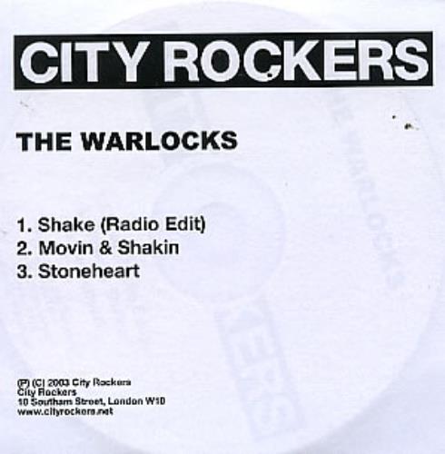 The Warlocks Shake CD-R acetate UK WCKCRSH252007